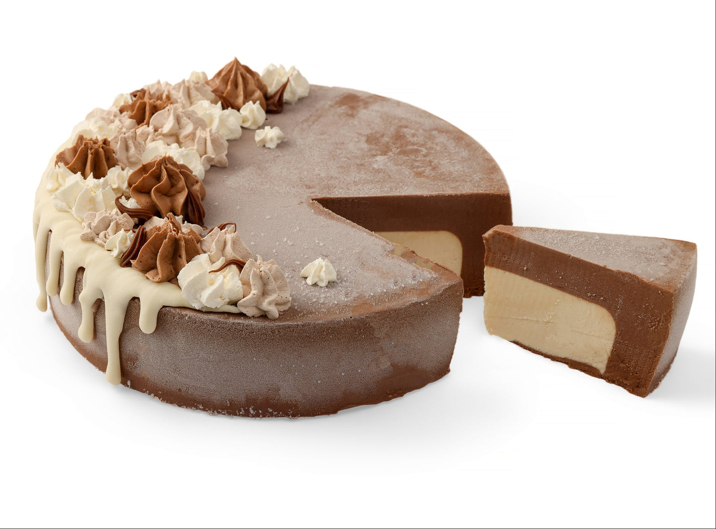 עוגת גלידה שוקולד וניל