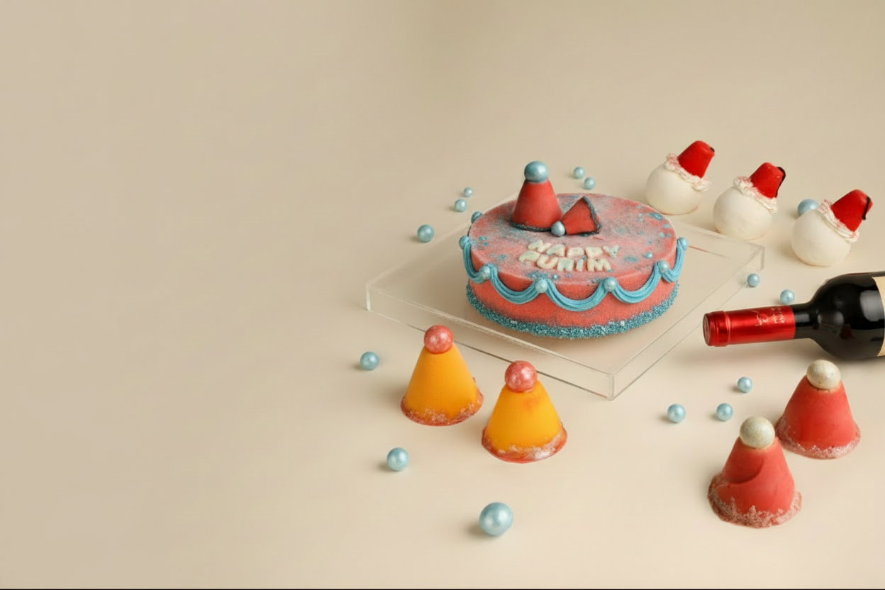 Desktop header with natural texture