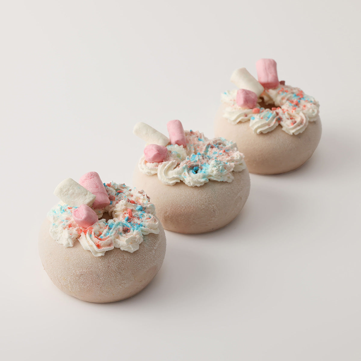 Strawberry and Vanilla Donut With Cream