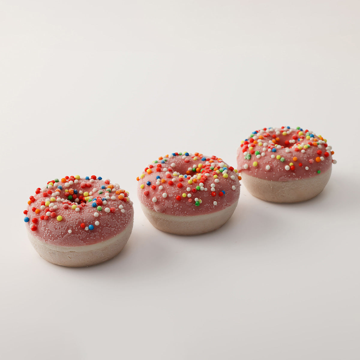 Sprinkled Strawberry and Vanilla Donut